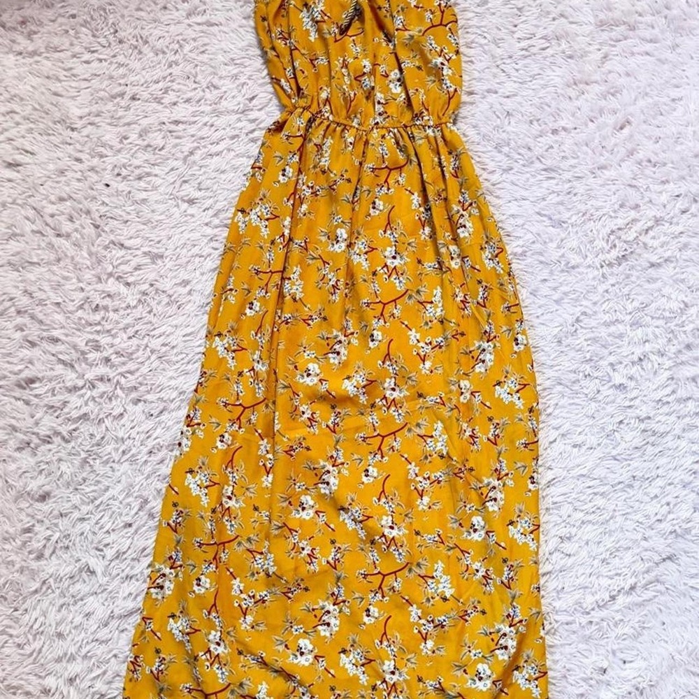 Goddess Floral Cottage Core Whimsical Fairy Ethereal Maxi Dress Womens L Artisan